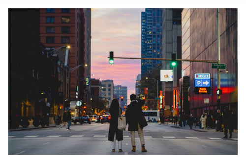 The City Stood Still: Chicago at Dusk