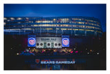 Bears Gameday at Soldier Field at Dusk